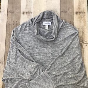 Joseph Ribkoff Silver Shimmer Dolman Sleeve Tunic